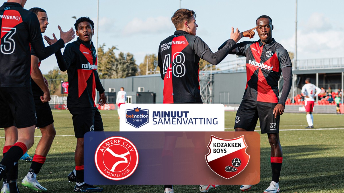 Jong Almere City vs. Kozakken Boys | Betnation Divisie 23/24 (Minuut