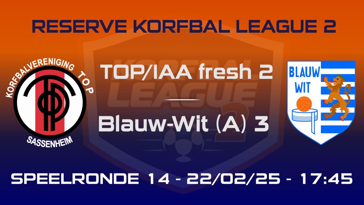 TOP/IAA fresh 2 - Blauw-Wit (A) 3